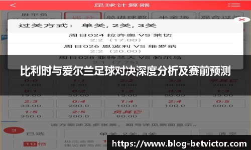 比利时与爱尔兰足球对决深度分析及赛前预测