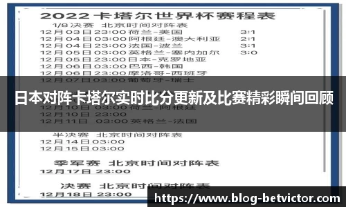 日本对阵卡塔尔实时比分更新及比赛精彩瞬间回顾